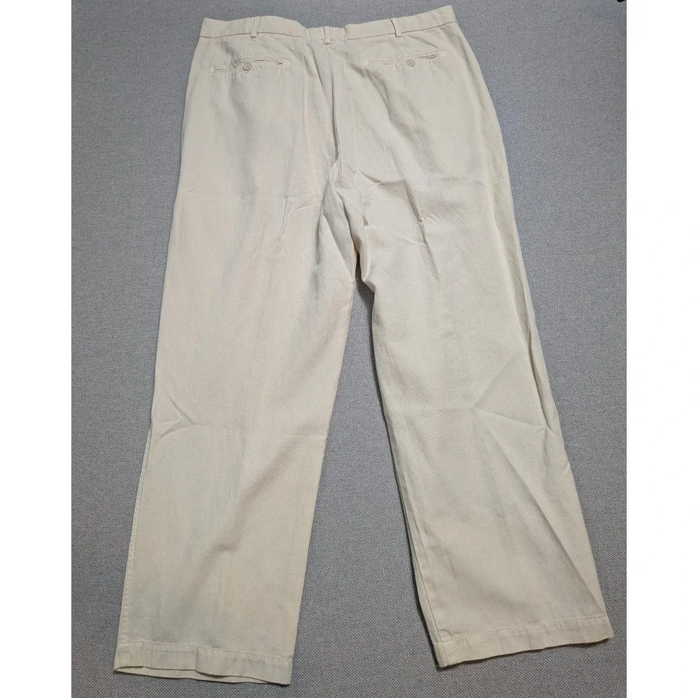 Daniel Cremieux Classics Mens Pants Beige 38x30 Linen Blend Breathable Pockets